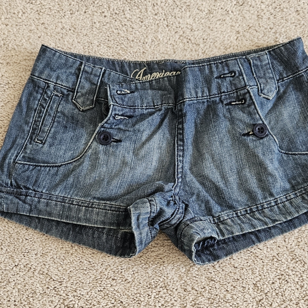 💙Demin American Eagle Shorts. Size 0